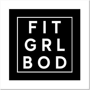 Fit Girl Body Shirt Posters and Art